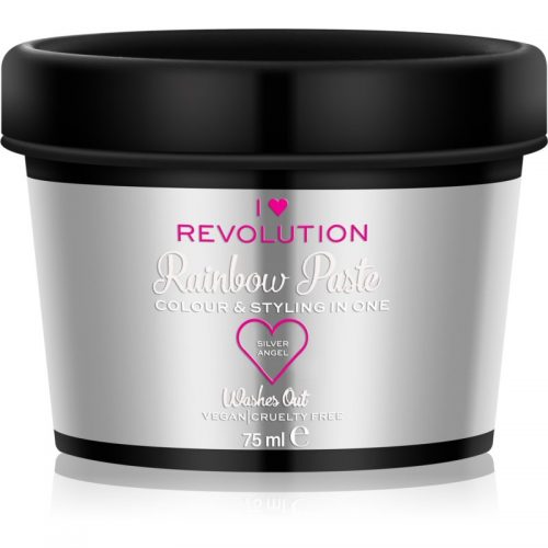 I Heart Revolution Rainbow Paste pasta do włosów odcień Silver Angel 75 ml