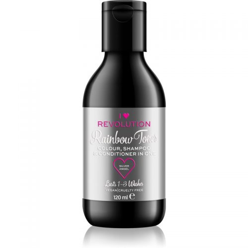 I Heart Revolution Rainbow Shots szampon do płukania do włosów odcień Silver Angel 100 ml
