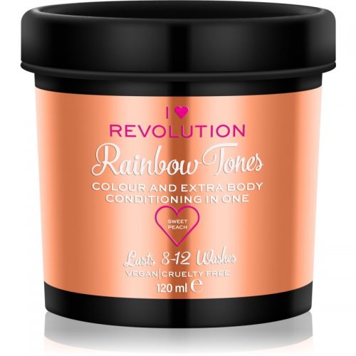 I Heart Revolution Rainbow Tones zmywalna farba do włosów odcień Sweet Peach 120 ml