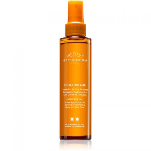 Institut Esthederm Sun Care olejek do opalania do ciała i włosów ze średnią ochroną UV 150 ml