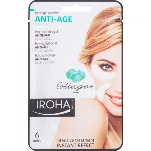 Iroha Anti – Age Collagen maseczka przecizmarszczkowa do okolic oczu i ust 3 x 2 szt.
