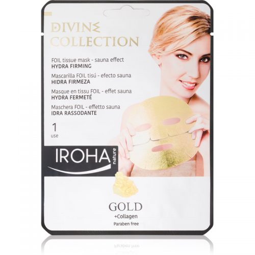 Iroha Divine Collection Gold & Collagen maseczka nawilżająco – odżywcza o efekt wzmacniający 25 ml