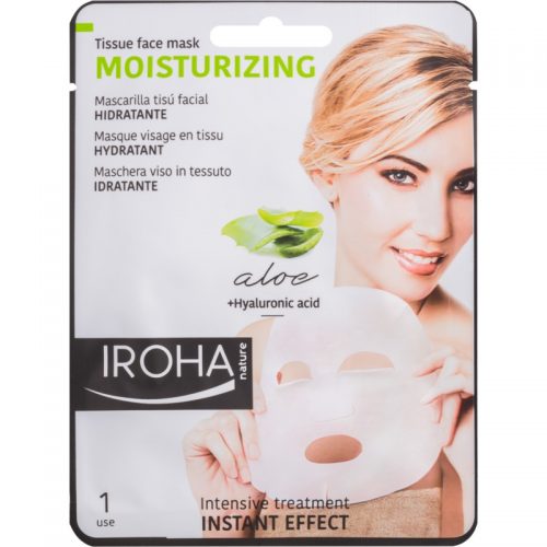 Iroha Moisturizing Aloe maska z tkaniny z aloesem i kwasem hialuronowym