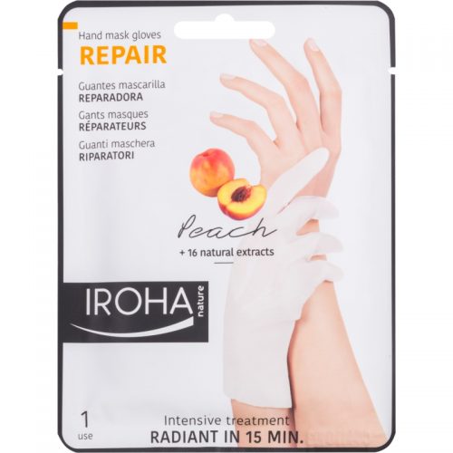 Iroha Repair Peach maseczka do rąk i paznokci