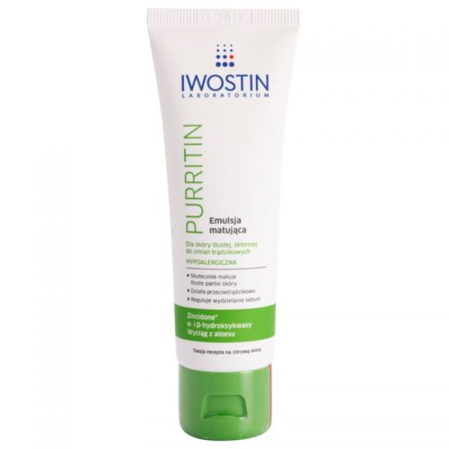 Iwostin Purritin emulsja matująca do skóry tłustej ze skłonnością do trądziku 40 ml