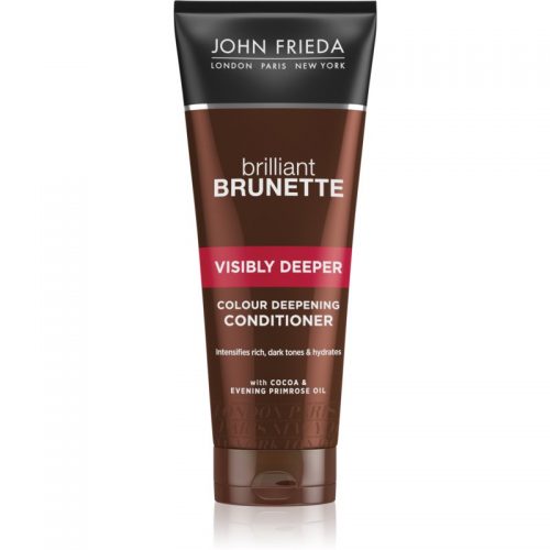 John Frieda Brilliant Brunette Visibly Deeper odżywka nawilżająca chroniąca kolor dla ciemnych włosów 250 ml