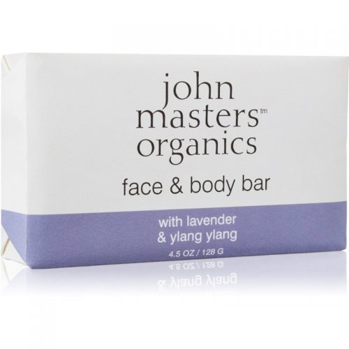 John Masters Organics Lavender & Ylang Ylang mydło nawilżające do twarzy i ciała 128 g