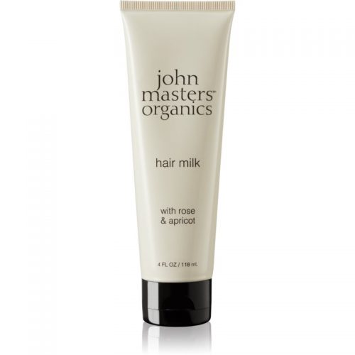 John Masters Organics Rose & Apricot mleczko bez spłukiwania do suchych końcówek włosów 118 ml