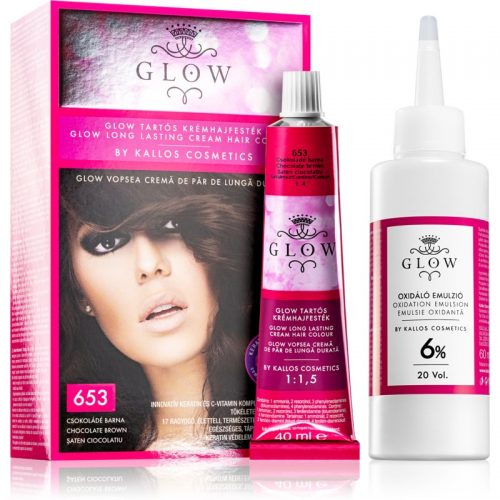 Kallos Glow trwały kolor włosów odcień 653 Chocolate Brown
