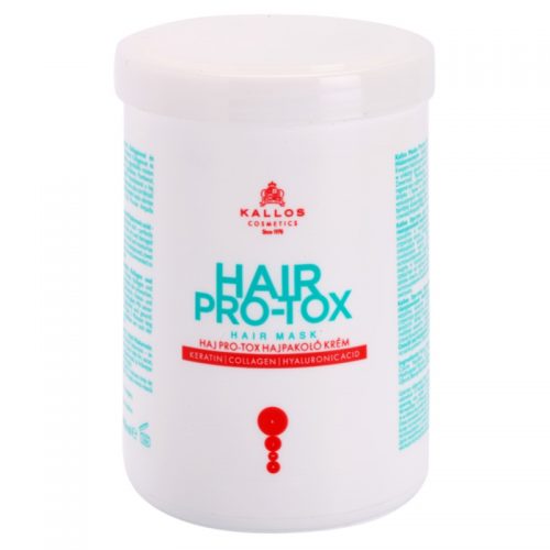 Kallos KJMN maska do włosów słabych i zniszczonych z olejkiem kokosowym, kwasem hialuronowym i kolagenem 1000 ml