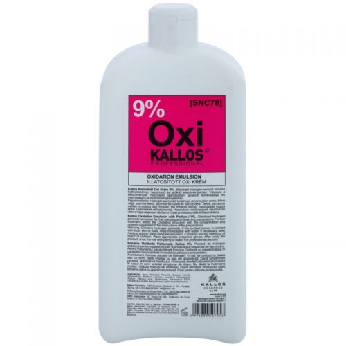 Kallos Oxi kremowa woda utleniona 9% do profesjonalnego użytku 1000 ml