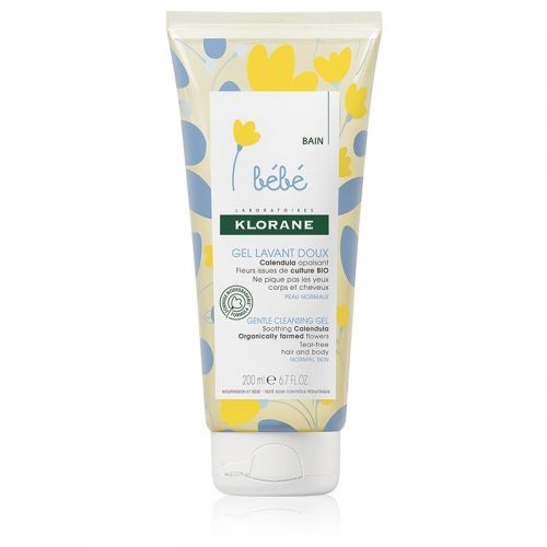 Klorane Bébé Calendula żel delikatnie myjący dla dzieci od urodzenia 200 ml