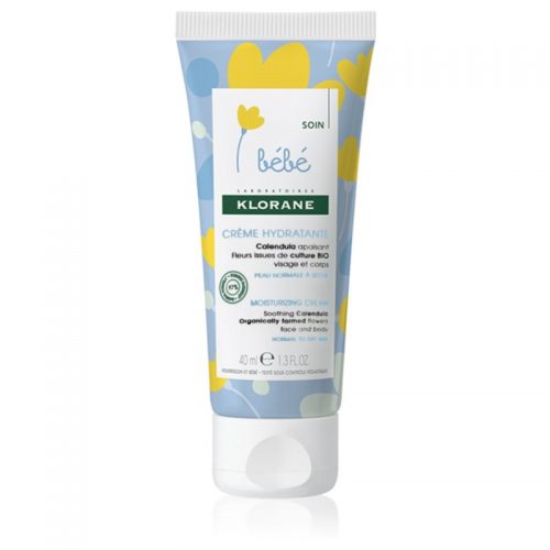 Klorane Bébé Calendula krem nawilżający do twarzy i ciała do cery normalnej i suchej 40 ml