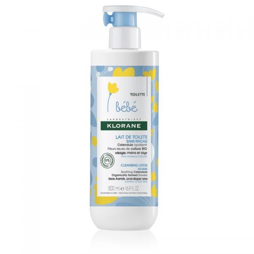 Klorane Bébé Calendula oczyszczające mleczko bez spłukiwania do skóry normalnej i suchej 500 ml