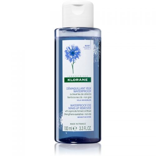 Klorane Bleuet preparat do demakijażu wodoodpornego oczu dla cery wrażliwej 100 ml