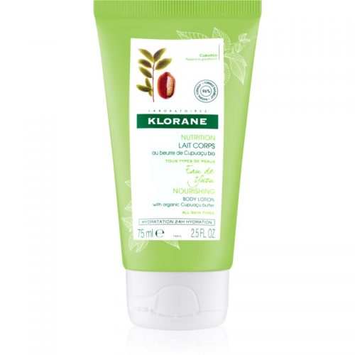 Klorane Cupuaçu Eau de Yuzu lekki nawilżający i odżywczy balsam do ciała 75 ml