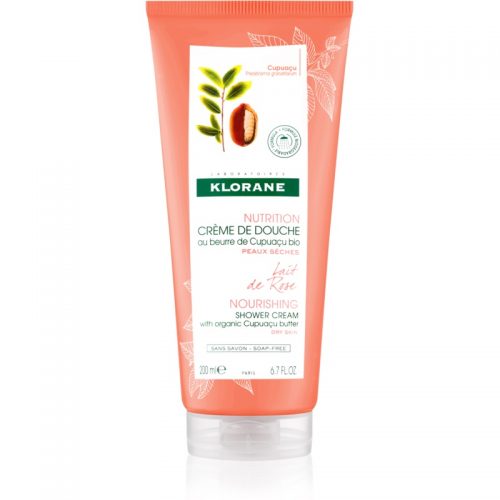 Klorane Cupuaçu Lait de Rose intensywnie nawilżający krem pod prysznic 200 ml
