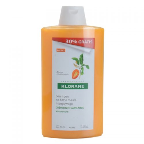 Klorane Mango szampon odżywczy do włosów suchych 400 ml