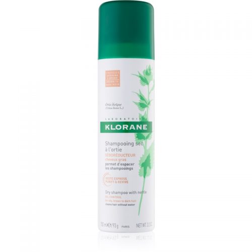 Klorane Nettle suchy szampon do włosów ciemnych, przetłuszczających się 150 ml