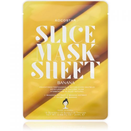 KOCOSTAR Slice Mask Sheet Banana maska odżywcza w płacie nadający skórze promienny wygląd 20 ml