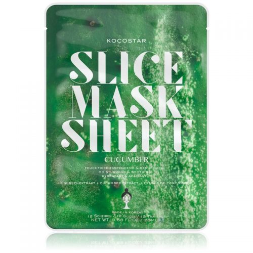 KOCOSTAR Slice Mask Sheet Cucumber maska łagodząca w płacie o dzłałaniu nawilżającym 20 ml