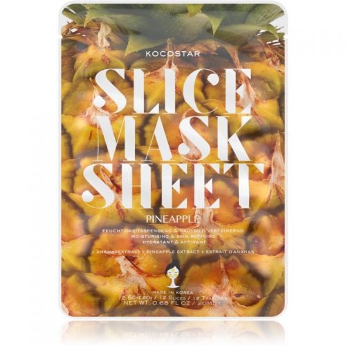 KOCOSTAR Slice Mask Sheet Pineapple maseczka płócienna o działaniu ujędrniającym 20 ml