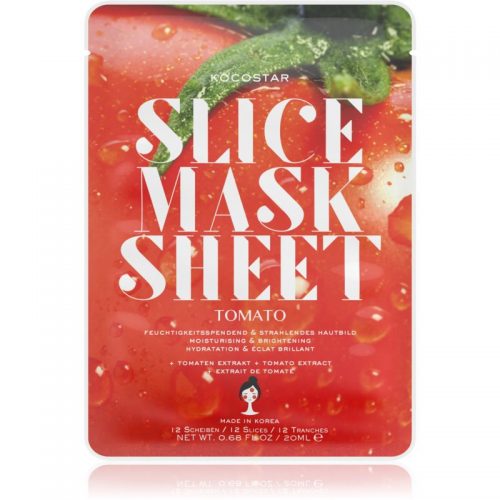 KOCOSTAR Slice Mask Sheet Tomato maseczka płócienna o działaniu rozjaśniającym i nawilżającym 20 ml