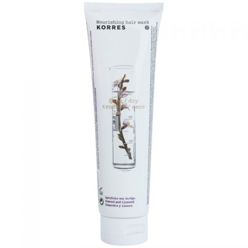 Korres Almond & Linseed maseczka odżywcza do włosów suchych i zniszczonych 125 ml