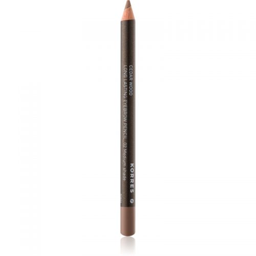 Korres Cedar Wood trwała kredka do brwi odcień 02 Medium Shade 1,29 g