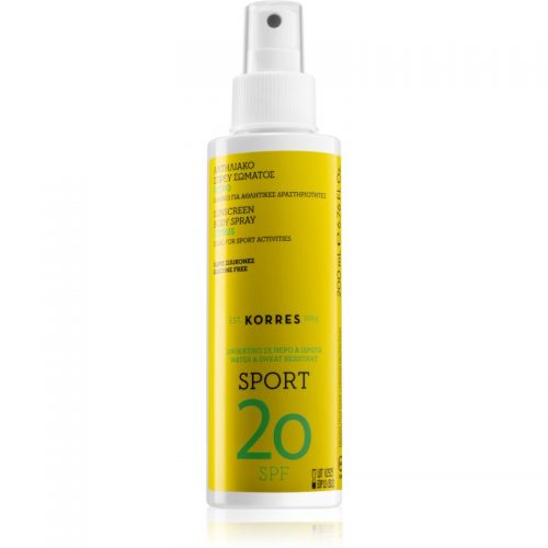 Korres Citrus Sport olejek ochronny do opalania w sprayu SPF 20 200 ml