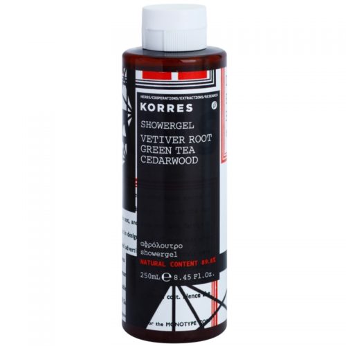 Korres Vetiver Root, Green Tea & Cedarwood żel pod prysznic dla mężczyzn 250 ml