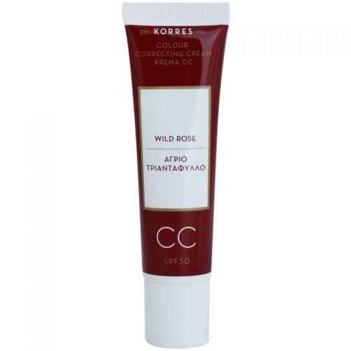Korres Wild Rose rozświetlający krem CC SPF 30 odcień Light 30 ml