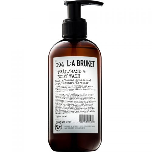L:A Bruket Body mydło w płynie z szałwią z rozmarynem i lawendą do rąk i ciała 250 ml