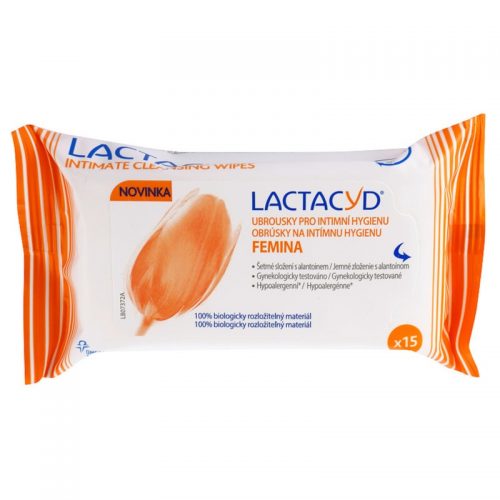 Lactacyd Femina chusteczki do higieny intymnej 15 szt.