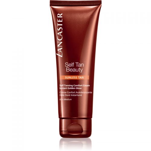 Lancaster Self Tan Beauty krem samoopalający dający poczucie komfortu do ciała i twarzy odcień 02 Medium 125 ml