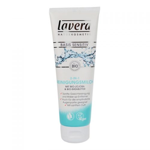 Lavera Basis Sensitiv oczyszczające mleczko do twarzy 125 ml
