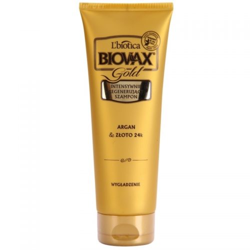 L’biotica Biovax Glamour Gold szampon regenerujący z olejkiem arganowym 200 ml