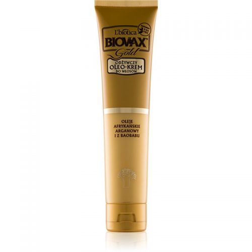 L’biotica Biovax Gold krem z olejkiem dla doskonałego wyglądu włosów 125 ml