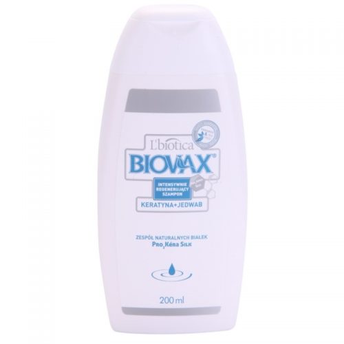 L’biotica Biovax Keratin & Silk szampon wzmacniający z kompleksem keratynowym 200 ml