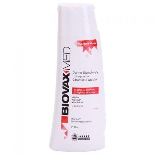 L’biotica Biovax Med szampon stymulujący na porost włosów i wzmocnienie cebulek 200 ml