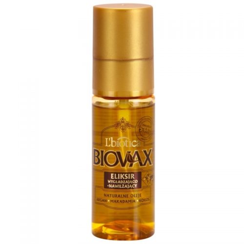 L’biotica Biovax Natural Oil serum nawilżająco – odżywiające do nabłyszczania i zmiękczania włosów 50 ml
