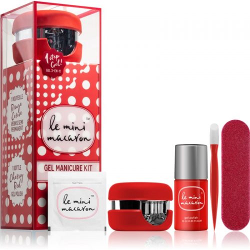 Le Mini Macaron Gel Manicure Kit Cherry Red zestaw kosmetyków VII. (do paznokci) dla kobiet