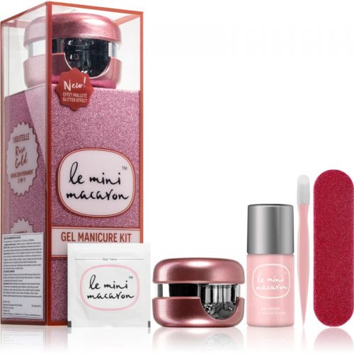 Le Mini Macaron Gel Manicure Kit Rose Gold zestaw kosmetyków IX. (do paznokci) dla kobiet