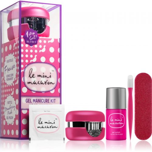Le Mini Macaron Gel Manicure Kit Strawberry Pink zestaw kosmetyków IV. (do paznokci) dla kobiet