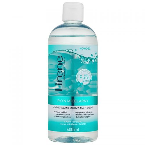 Lirene Micel Pure Matt woda micelarna z minerałami z Morza Martwego 400 ml