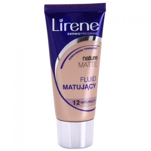 Lirene Nature Matte podkład matujacy we fluidzie dla długotrwałego efektu odcień 12 Natural 30 ml