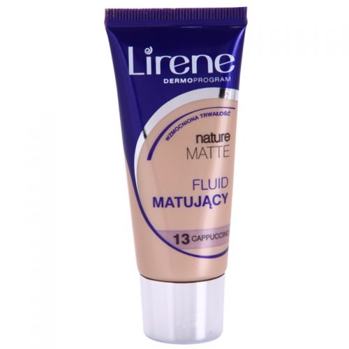 Lirene Nature Matte podkład matujacy we fluidzie dla długotrwałego efektu odcień 13 Capuccino 30 ml