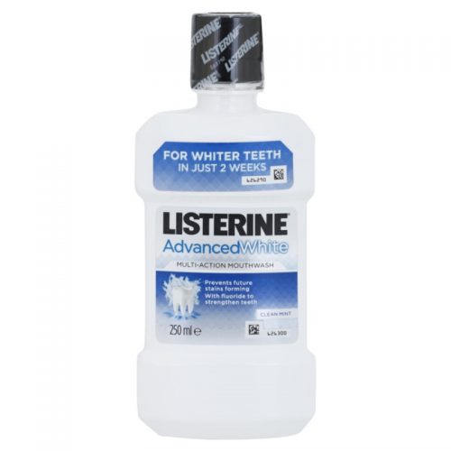 Listerine Advanced White płyn do płukania jamy ustnej o działaniu wybielającym smak Clean Mint 250 ml