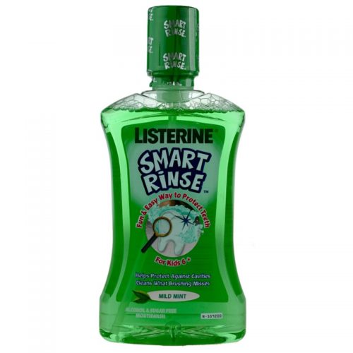 Listerine Smart Rinse Mild Mint płyn do płukania jamy ustnej dla dzieci 500 ml