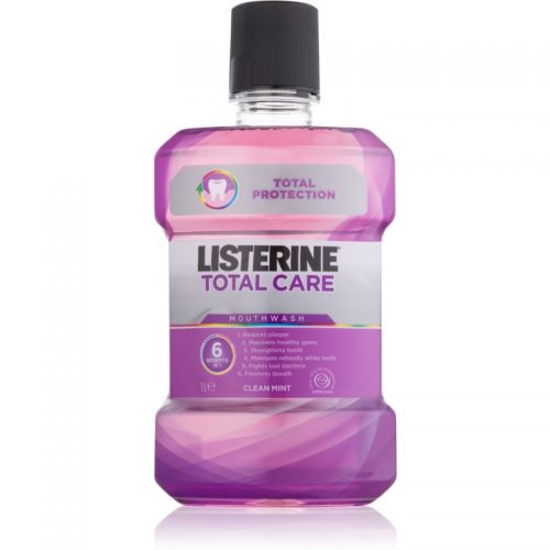 Listerine Total Care Clean Mint płyn do płukania jamy ustnej dla pełnej ochrony zębów 6 in 1 1000 ml